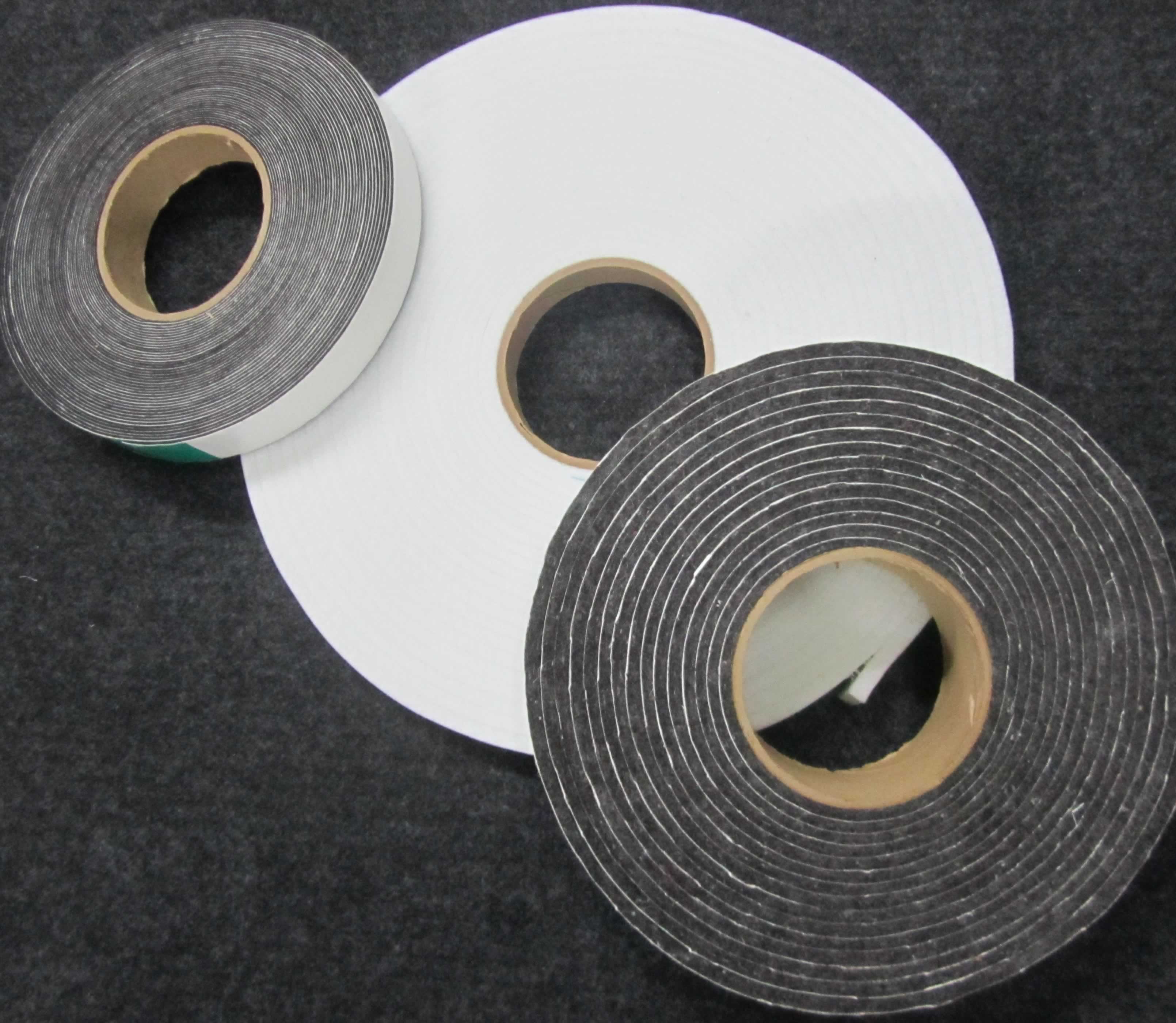 Adhesive felt transformed into felt tape with slitting services